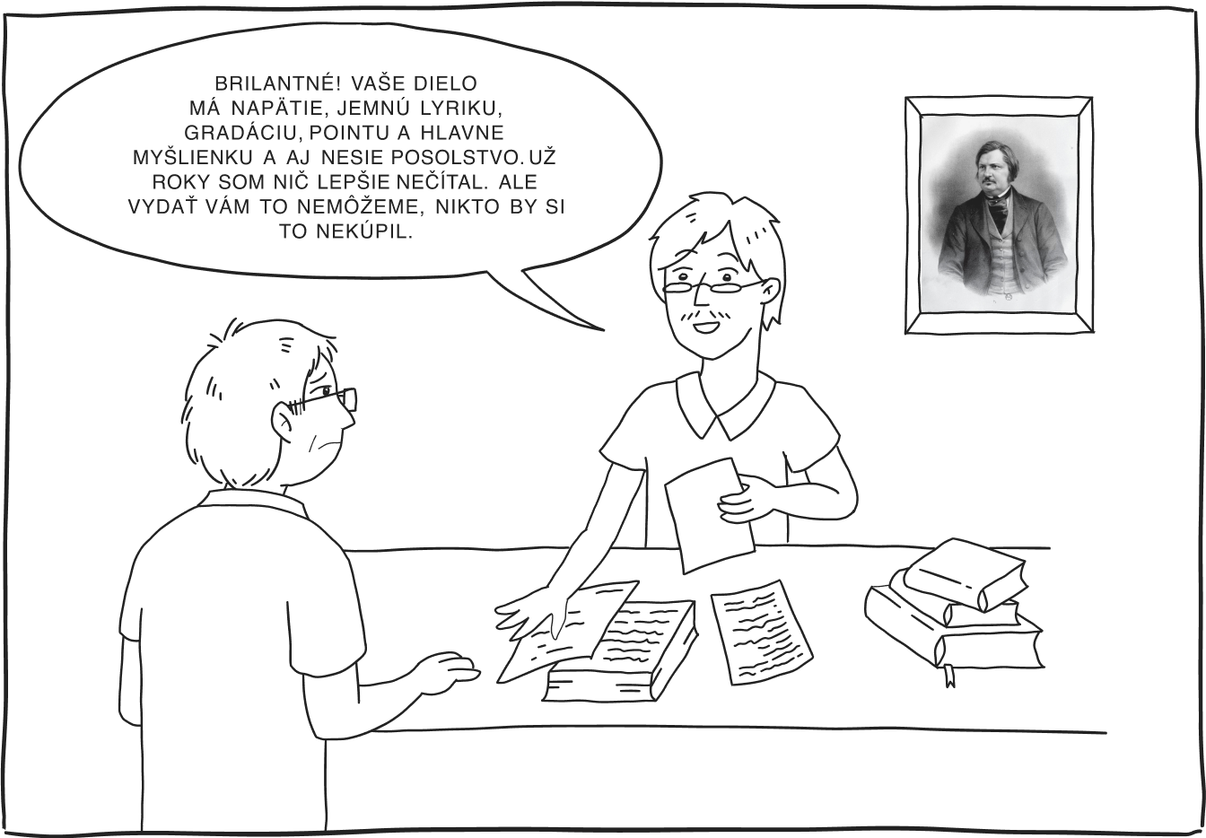 Vtipná ilustrácia z autorovej knihy